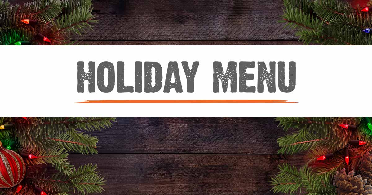 Holiday Menu - Elements Casino Victoria