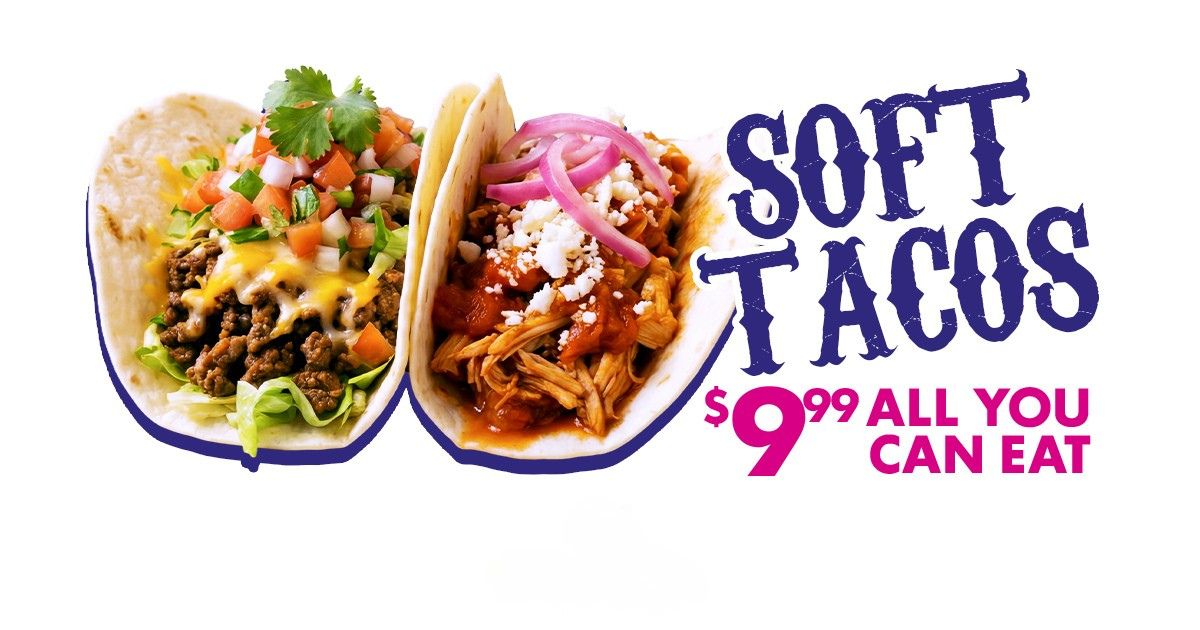 $9.99 All You Can Eat Soft Tacos - Elements Casino Victoria
