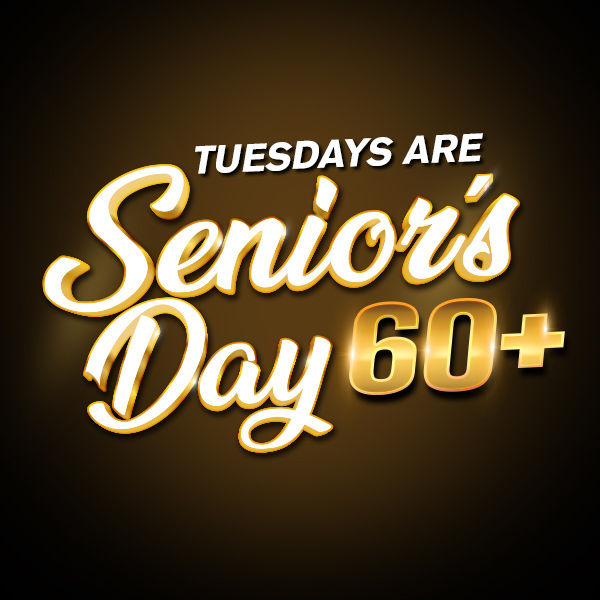 Tuesday's Are Senior's Day - Elements Casino Victoria